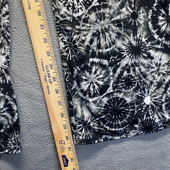 Karen Brooks Pants Womens Black Mid Rise Wide Leg Pockets,Large,USA,Elastic Wais - Picture 6 of 6